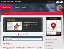 Tablet Screenshot of entergystormcenter.com